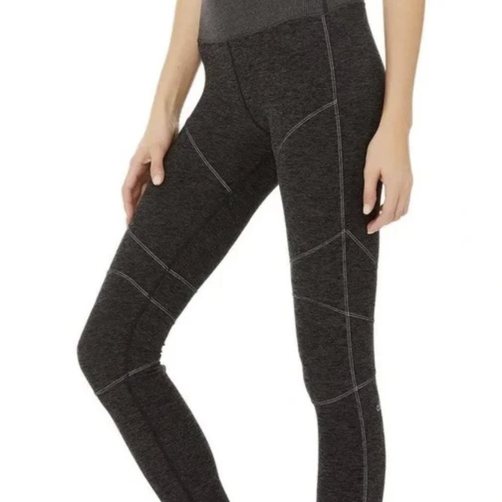ALO Yoga High-Waist Alosoft Revel Legging - Dark Heather Grey (Women's Small)